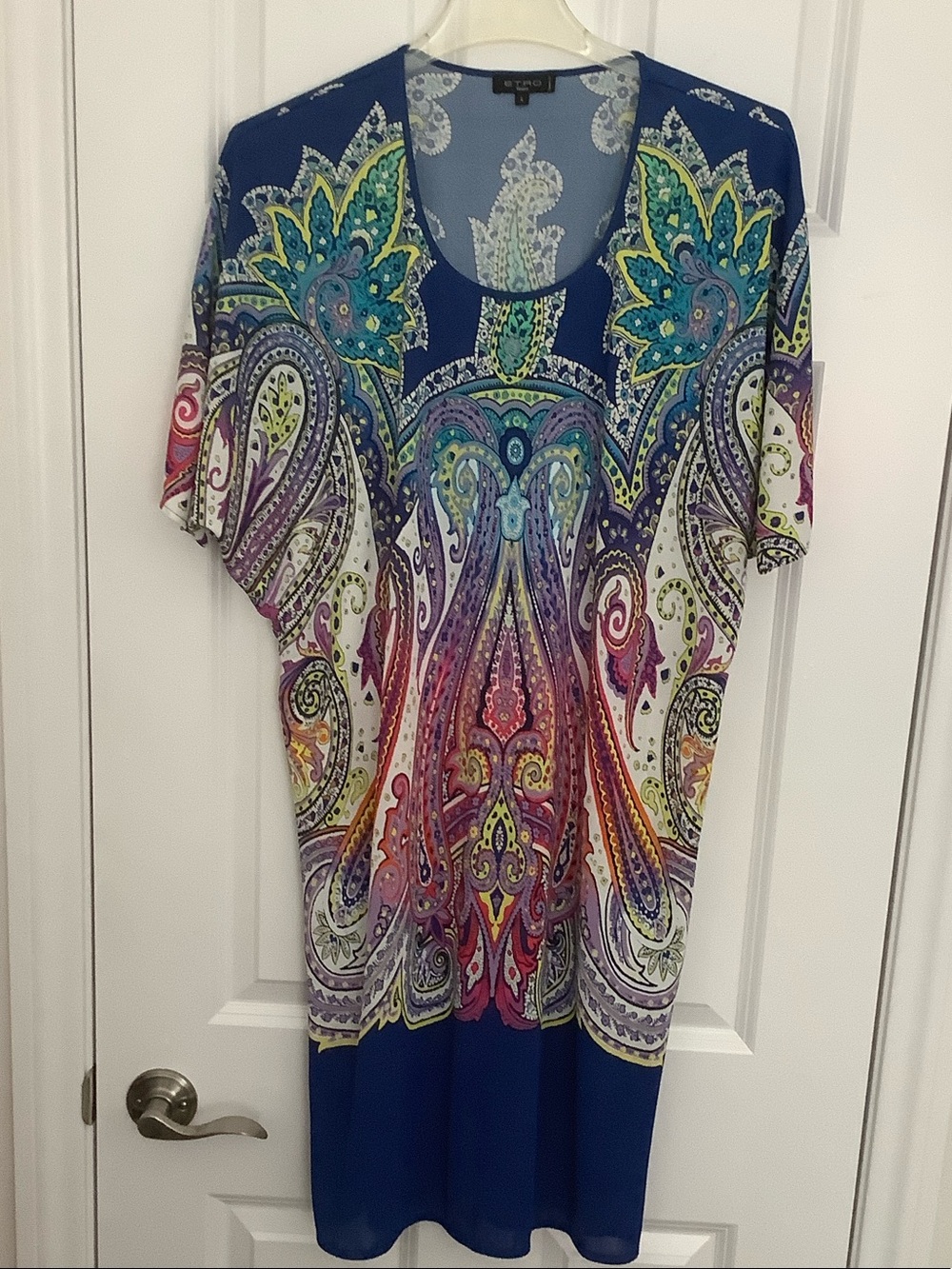 Etro Blue Multicolor Paisley-Print Tunic